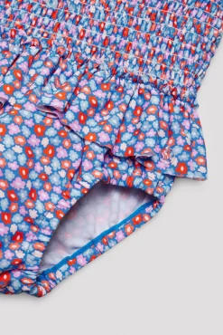 Bañador bebé nido de abeja pequeñas flores<Ysabel Mora Hot