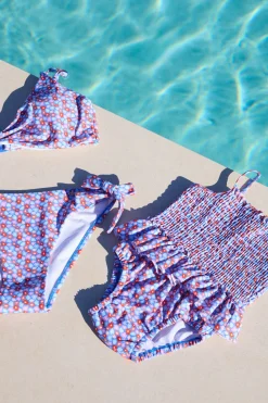 Bañador bebé nido de abeja pequeñas flores<Ysabel Mora Hot