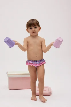 Bañador culetín bebé pequeñas flores<Ysabel Mora