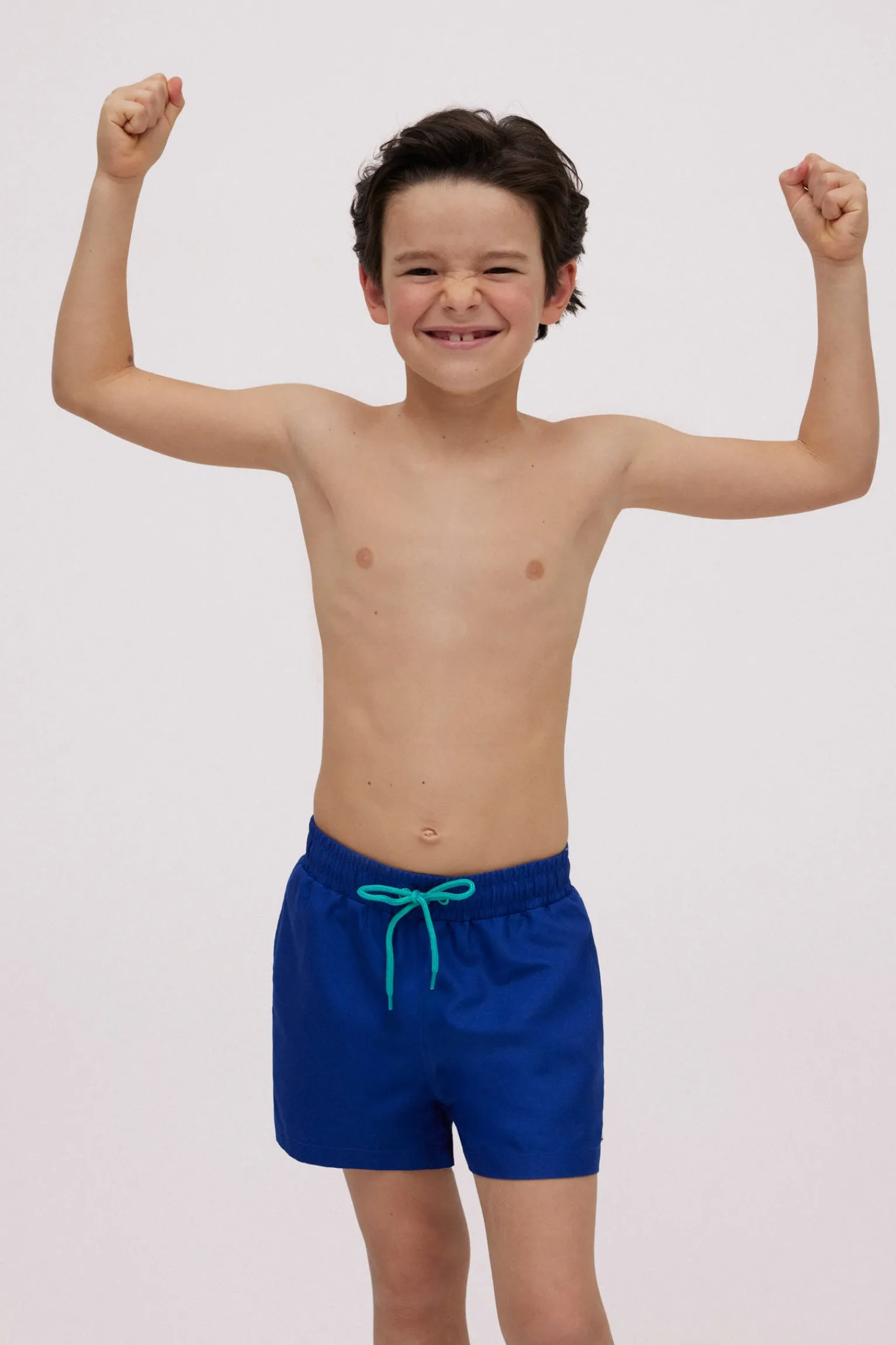 Bañador niño corto liso marino<Ysabel Mora Outlet