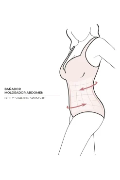 Bañador reductor liso<Ysabel Mora Outlet