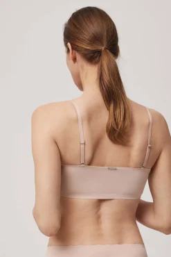 Bandeau con relleno y tirantes removibles nude<Ysabel Mora Outlet