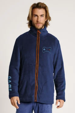 Bata corta hombre cuello alto Gamer marino | MUYDEMI<Ysabel Mora Hot