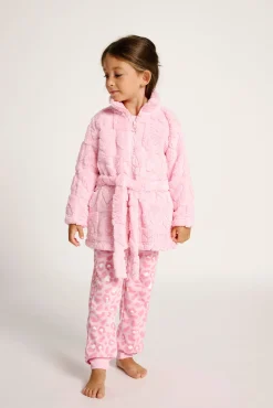 Bata polar infantil 2-8 años corazones rosa | MUYDEMI<Ysabel Mora Outlet