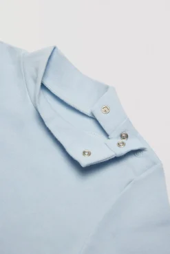 Body bebé básico cuello alto celeste<Ysabel Mora Outlet