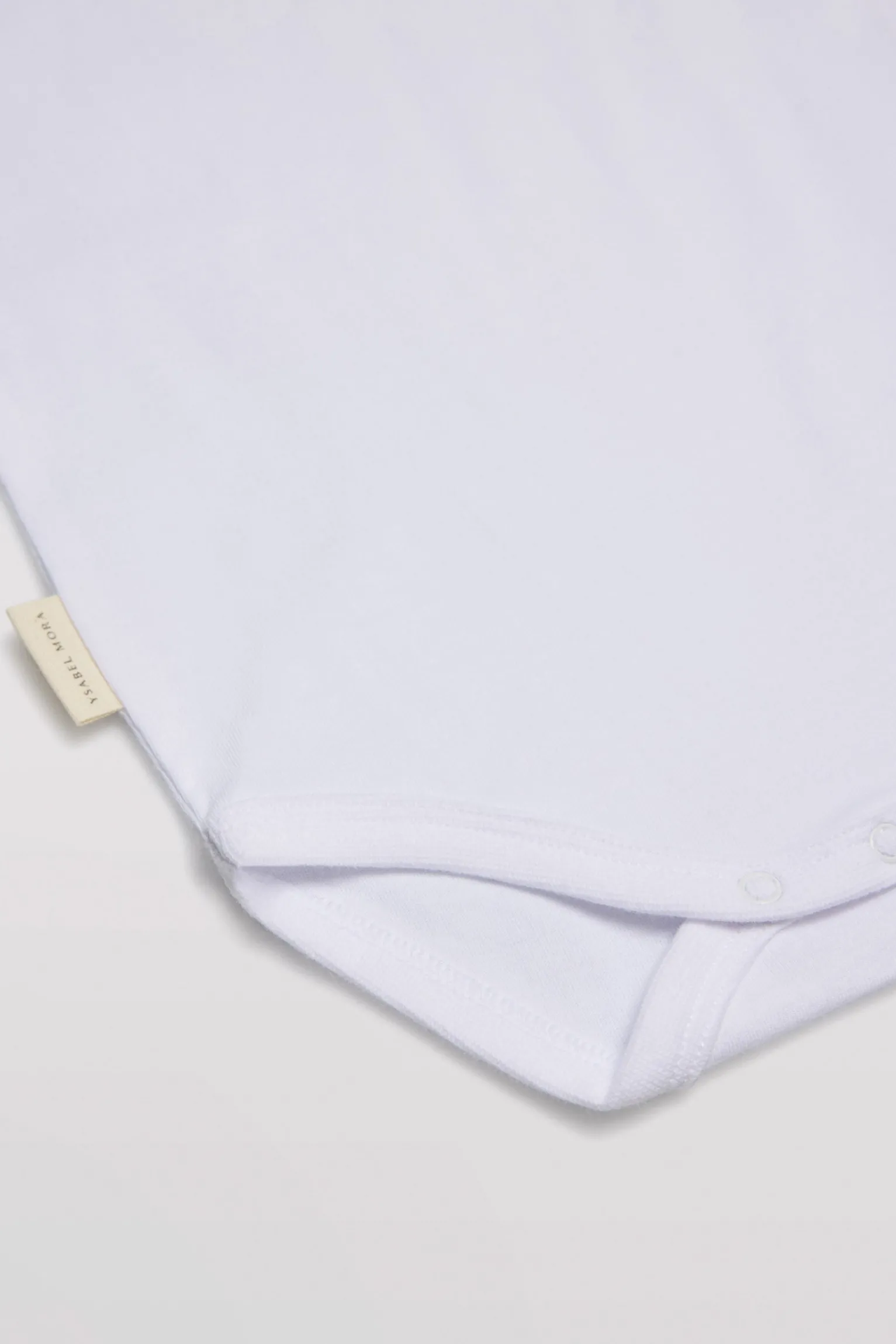 Body bebé básico manga corta solapas blanco<Ysabel Mora Sale