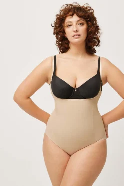 Body-up reductor con encaje nude<Ysabel Mora Best