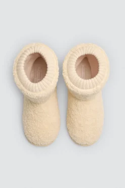 Botas de casa con cierre ajustado de canalé y borreguito<Ysabel Mora