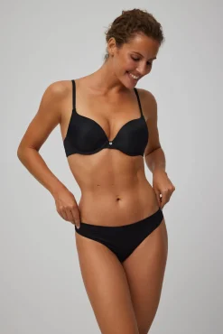 Braga brasileña algodón negro<Ysabel Mora