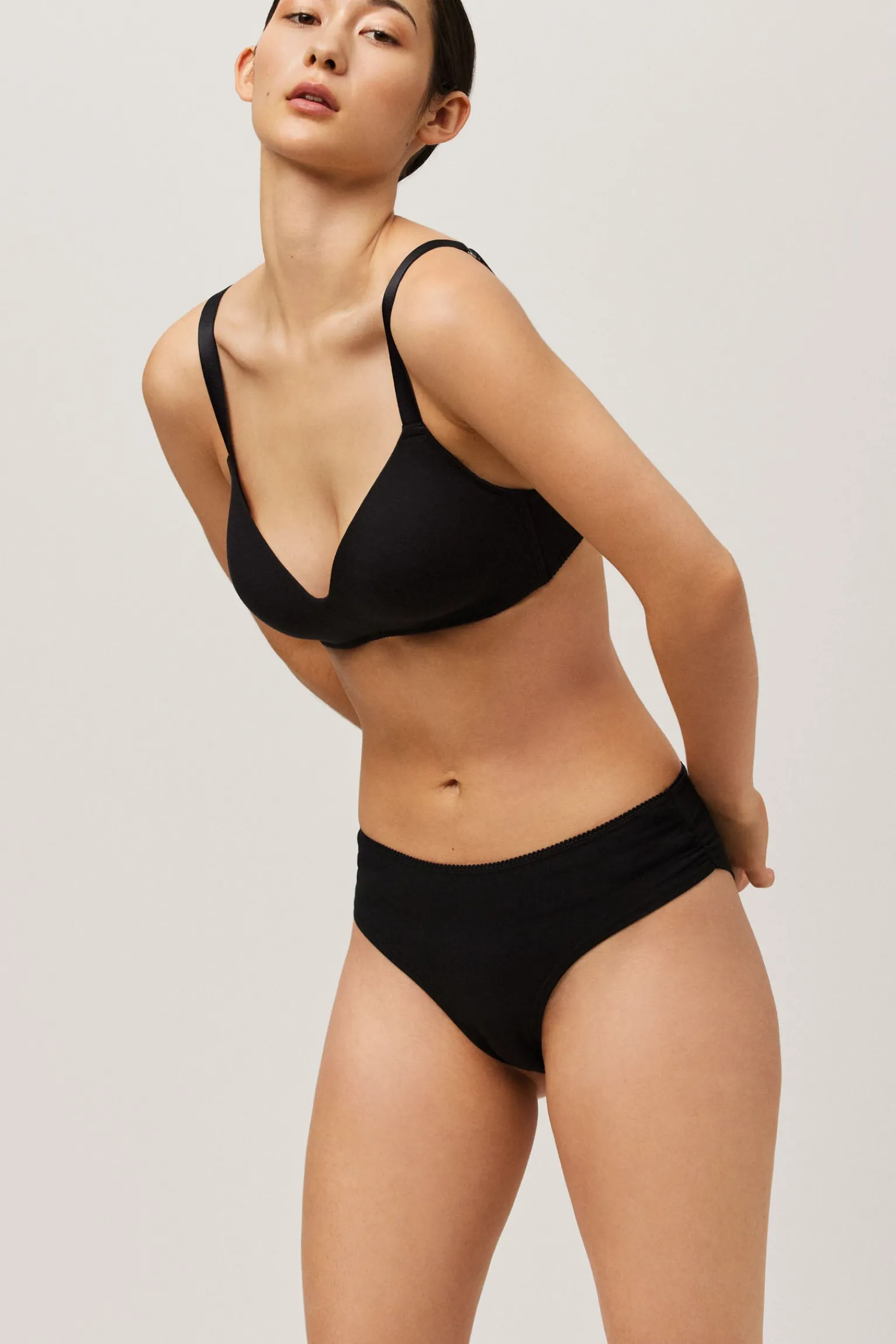 Braga midi algodón orgánico negra<Ysabel Mora Discount