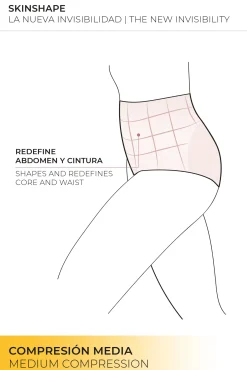 Braga reductora láser compresión media nude<Ysabel Mora