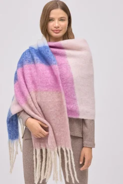 Bufanda rayas rosa<Ysabel Mora New