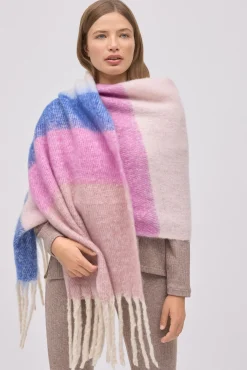 Bufanda rayas rosa<Ysabel Mora New