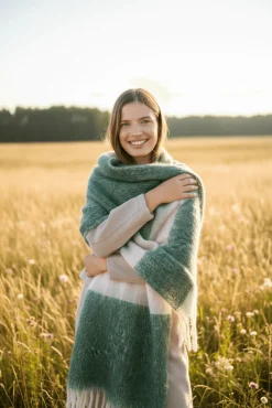 Bufanda rayas verde<Ysabel Mora New