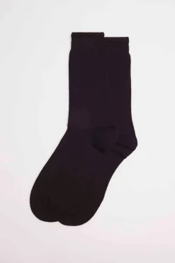 Calcetines básicos algodón largos negro<Ysabel Mora