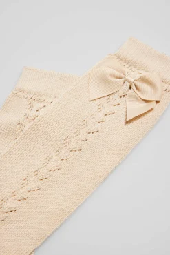 Calcetines calados largos infantiles<Ysabel Mora