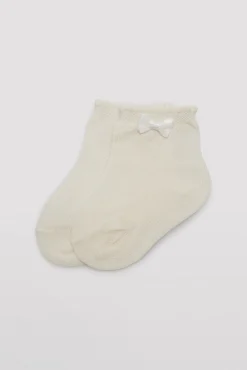 Calcetines infantiles de ceremonia con lazo<Ysabel Mora