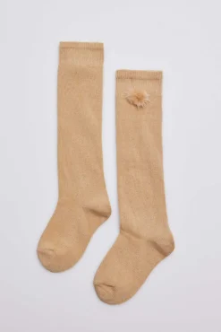 Calcetines largos camel<Ysabel Mora Sale