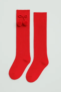 Calcetines largos pompones<Ysabel Mora New