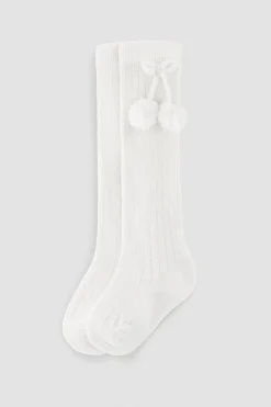 Calcetines largos pompones<Ysabel Mora New