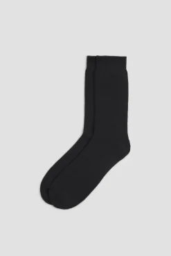 Calcetines térmicos con rizo negro<Ysabel Mora New