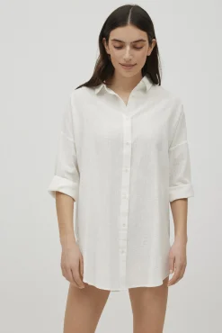 Camisa manga larga algodón fluida<Ysabel Mora