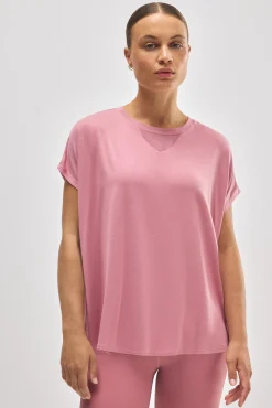 Camiseta deportiva manga corta rosa<Ysabel Mora