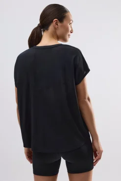 Camiseta deportiva manga corta negra<Ysabel Mora Clearance