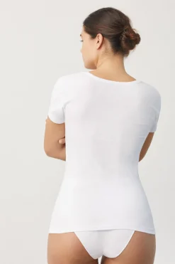 Camiseta interior manga corta algodón<Ysabel Mora Best