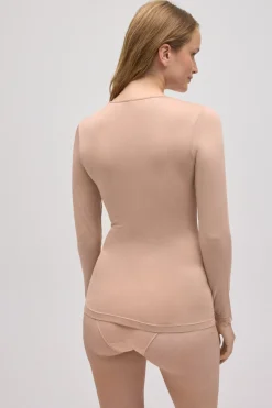 Camiseta interior manga larga bambú<Ysabel Mora Discount