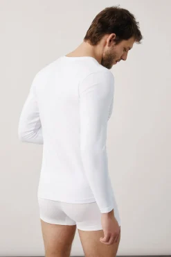 Camiseta interior manga larga cuello pico<Ysabel Mora Discount