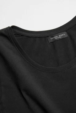 Camiseta interior manga larga algodón negro<Ysabel Mora Sale