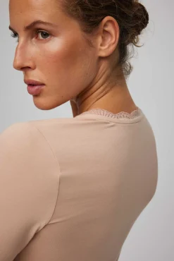 Camiseta lencera manga larga algodón<Ysabel Mora Outlet