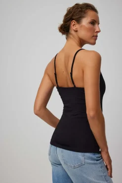 Camiseta lencera tirante fino algodón<Ysabel Mora