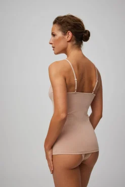 Camiseta lencera tirante fino algodón<Ysabel Mora Clearance