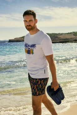 Camiseta manga corta estampada tablas surf<Ysabel Mora New