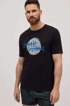 Camiseta manga corta estampada raspas<Ysabel Mora Clearance