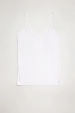 Camiseta tirantes algodón orgánico blanca<Ysabel Mora Outlet