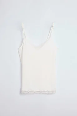 Camiseta tirantes detalle encaje<Ysabel Mora Discount