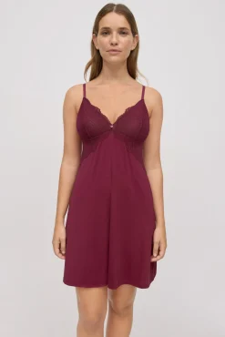 Camisón con encaje tirantes regulables<Ysabel Mora Best