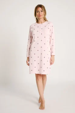 Camisón manga larga estampado rosa | MUYDEMI<Ysabel Mora Sale