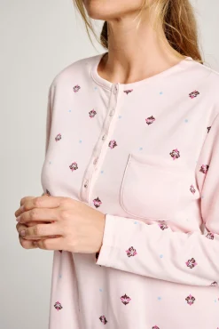 Camisón manga larga estampado rosa | MUYDEMI<Ysabel Mora Sale