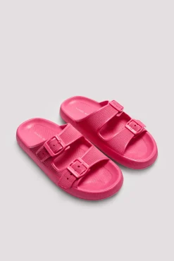 Chanclas de playa hebillas antideslizantes extra comfort fucsia<Ysabel Mora Clearance