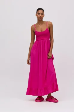 Chanclas de playa hebillas antideslizantes extra comfort fucsia<Ysabel Mora Clearance