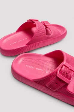 Chanclas de playa hebillas antideslizantes extra comfort fucsia<Ysabel Mora Clearance