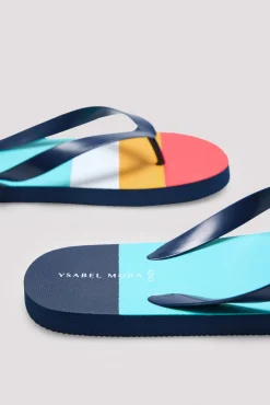 Chanclas estampado rayas colores<Ysabel Mora Clearance