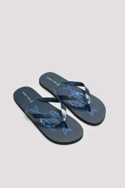 Chanclas marino estampado raspas<Ysabel Mora Sale