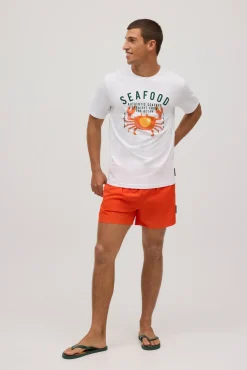 Chanclas verde caqui estampado seafood<Ysabel Mora Clearance