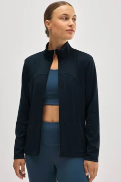 Chaqueta deportiva ajustada transpirable negro<Ysabel Mora Discount