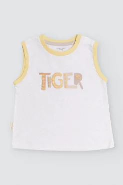 Conjunto bebé camiseta sin mangas Tiger y short<Ysabel Mora Clearance